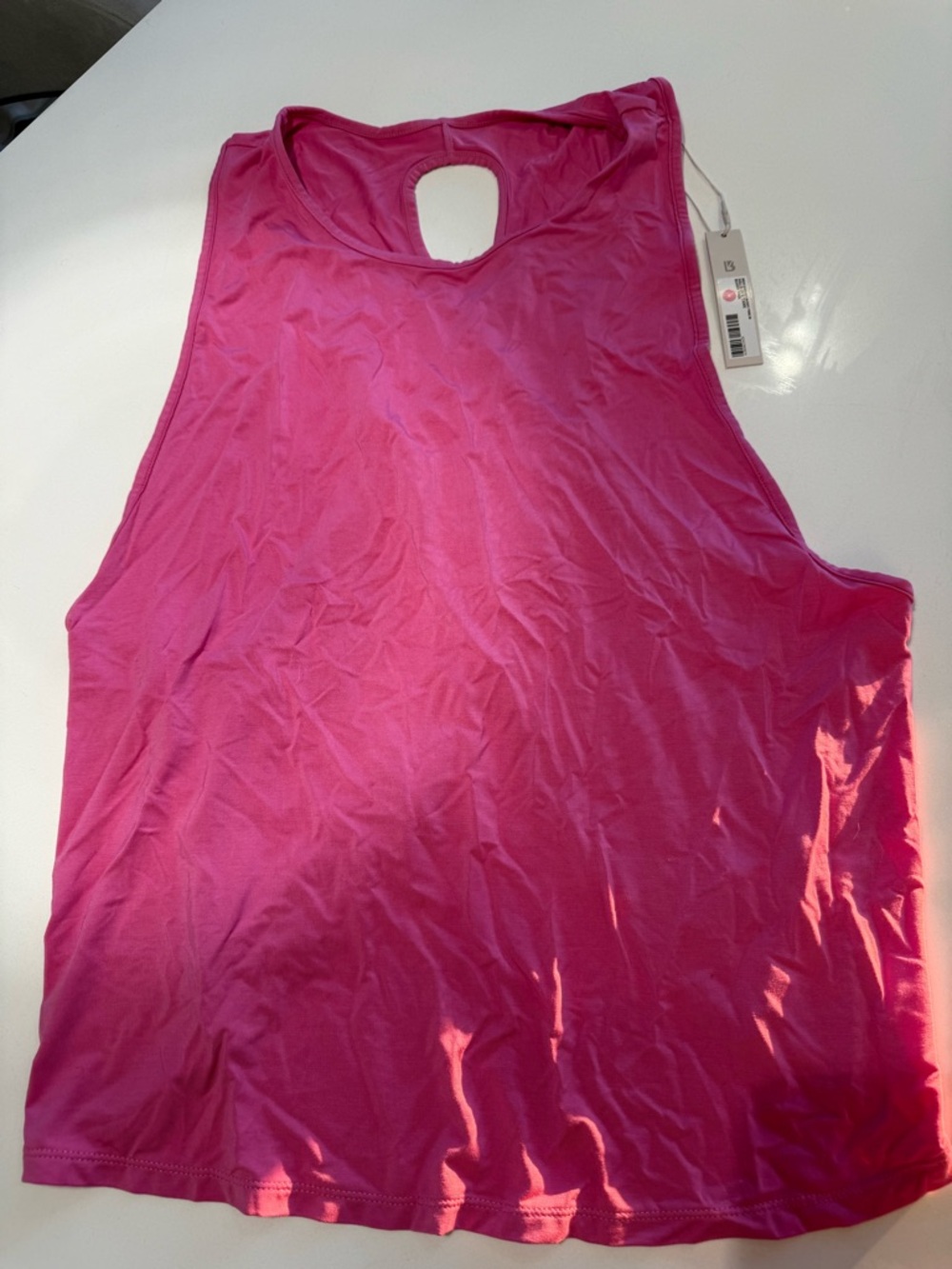 Bright Pink Sleeveless Buff Bunny Workout Tank